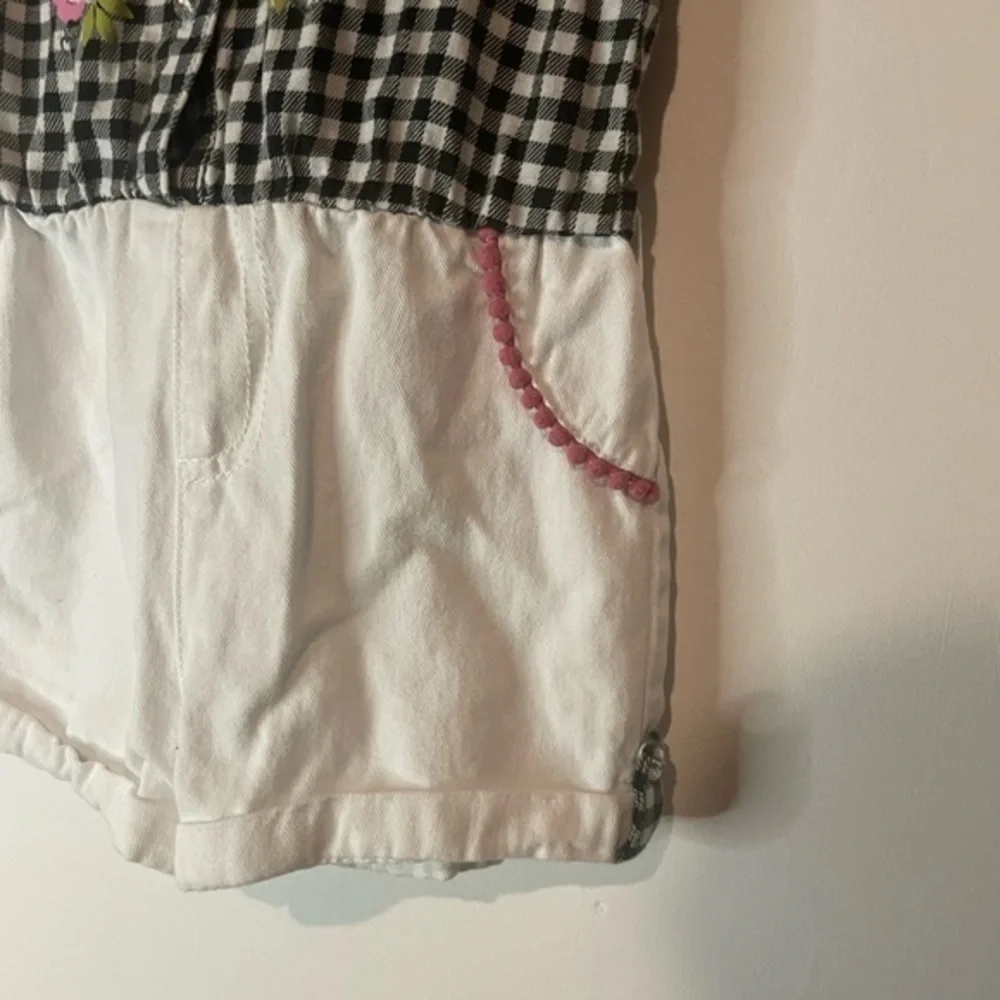 Little Lass checkered romper ‎ 3t - Picture 4 of 5